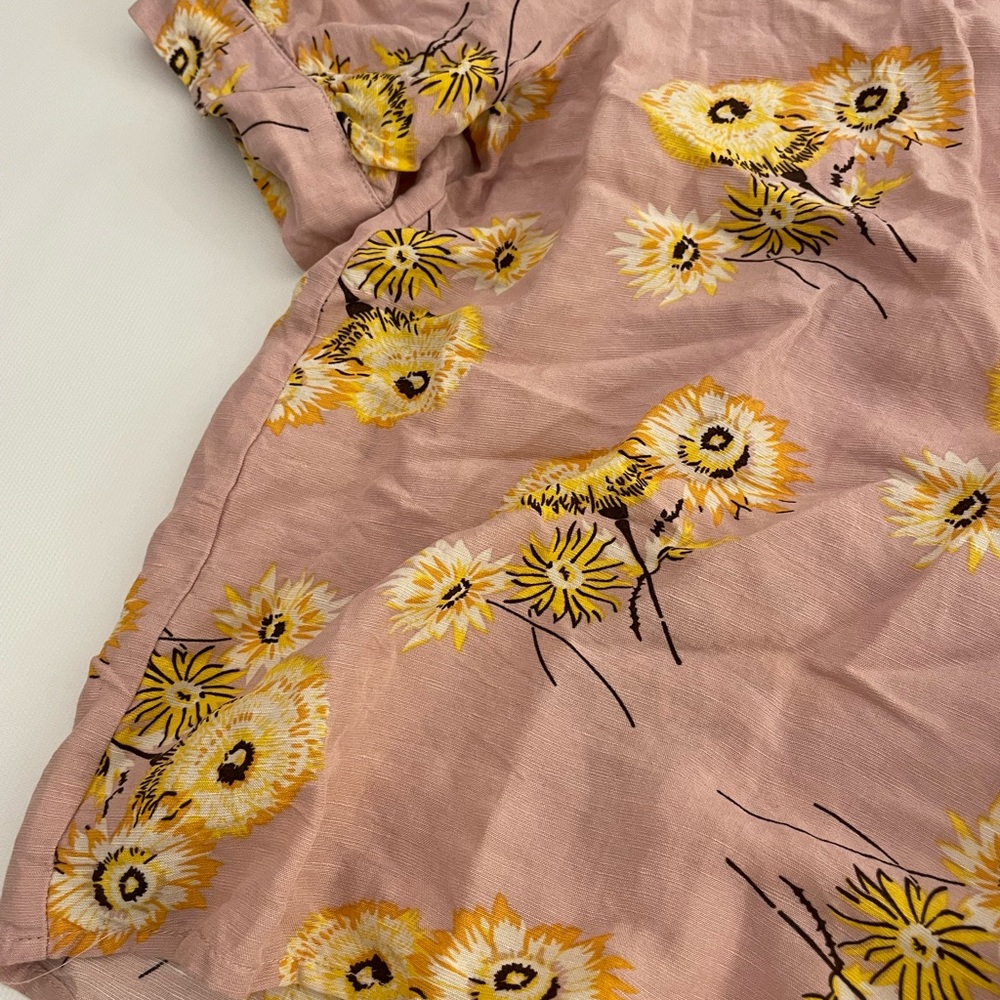 Madewell Plaza Button-Front Shirt Dutch Dandelions - Picture 9 of 11